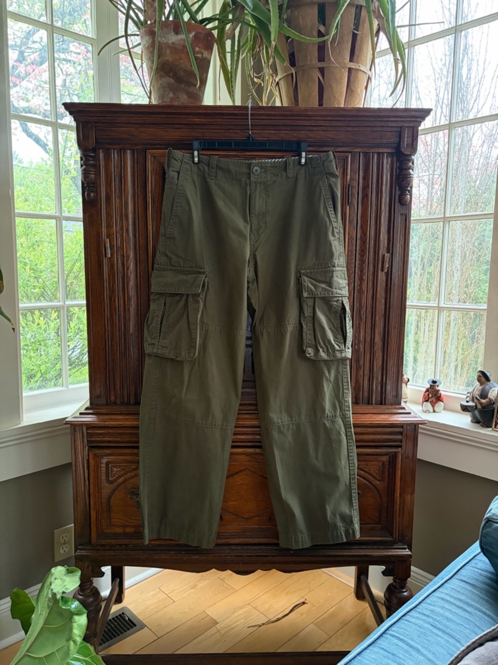 Tommy Hilfiger Men's Olive Green Cargo Pants
